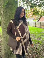 Chocolate Diamond Knitted Jumper Victoria